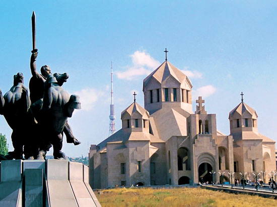 Erevan, capitale arménienne. 