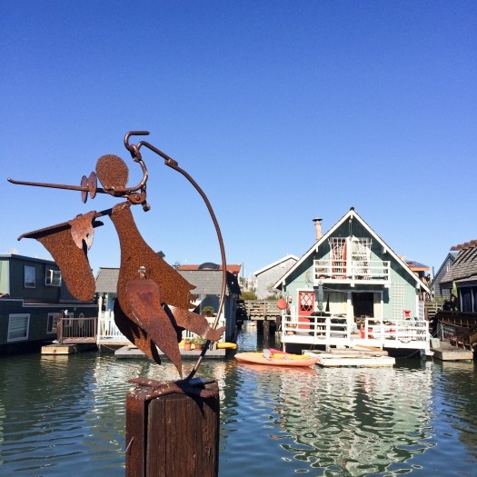 De l’autre côté du Golden gate, le charmant quartier de Sausalito.