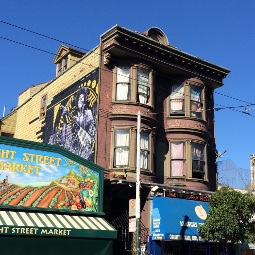 Dans le quartier de Height Ashbury, la maison de Jimi Hendrix.