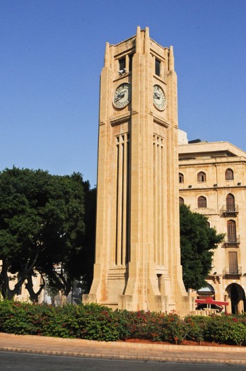 La place de l’Etoile à Beyrouth : tout semble paisible et pourtant…