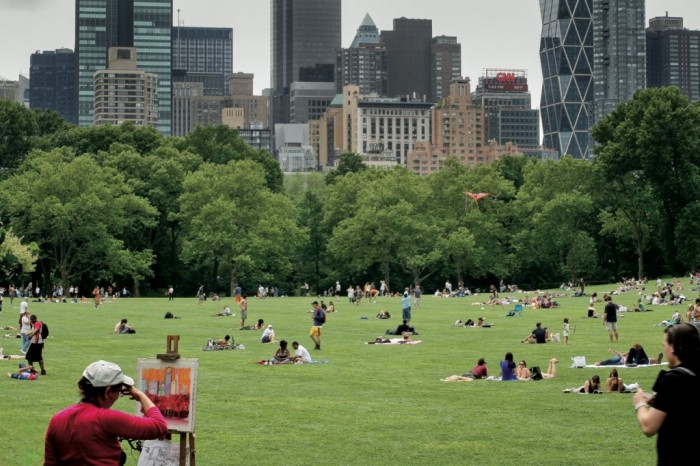Central Park, un poumon vert au coeur de Manhattan.