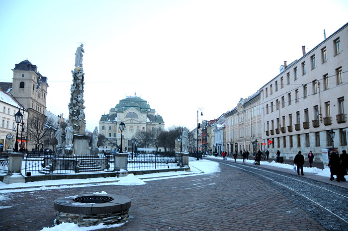 Une belle place de Kosice