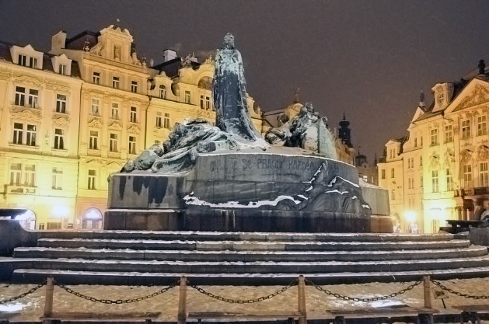 La place centrale de Prague.