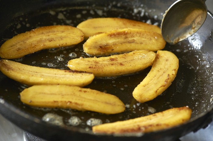 Bananes flambées  au lambig