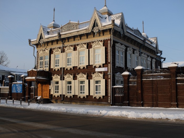 L’une des maisons traditionnelles en bois d’Irkoutsk