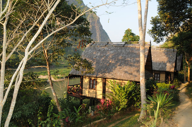 Le resort de Nong Khiav, au bord de la rivière, est un endroit de rêve pour une escale.