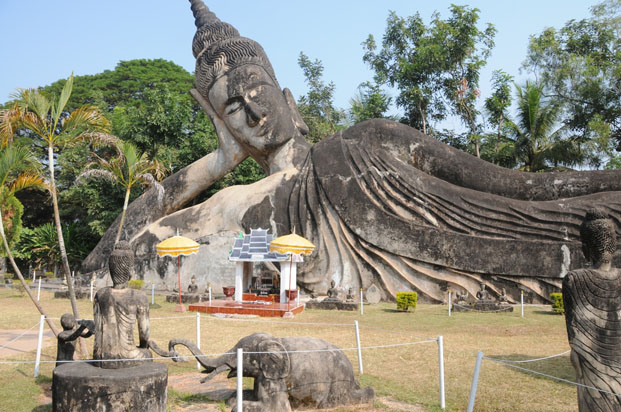 Le parc Boudha, près de Vientiane. Une sorte de disney land un peu foutraque…