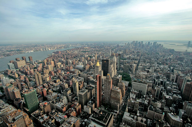Vue sur Manhattan depuis l’Empire State building