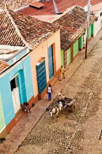 Trinidad. Dans les ruelles du centre ville, la vie s’écoule paisiblement.