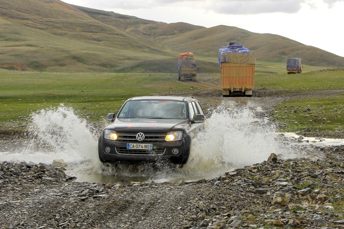 Sur la piste au Nord de la Mongolie