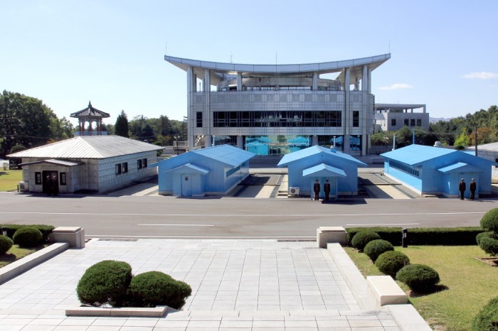 Temple bouddhiste à Pyongyang.