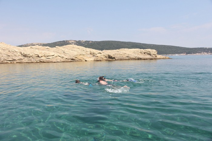 Initiation à la plongée au nord de l’île de Rab.