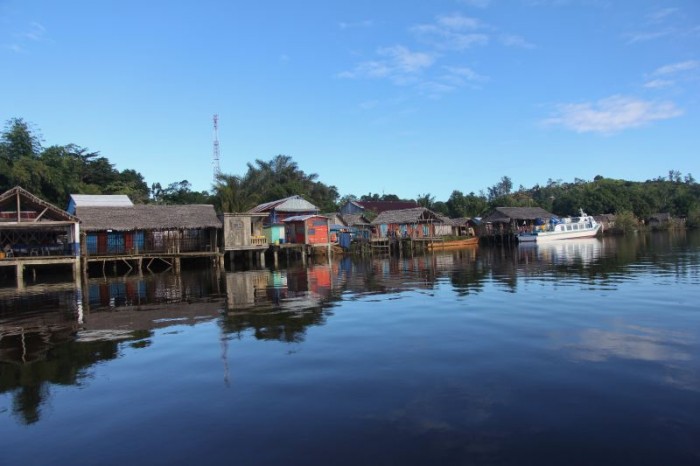 L’embarcadère de Soanerania Ivongo pour l’ile Sainte-Marie.