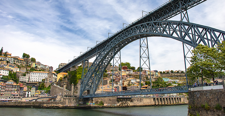 Pont Dom Luis à Porto construit par Gustave Eiffel